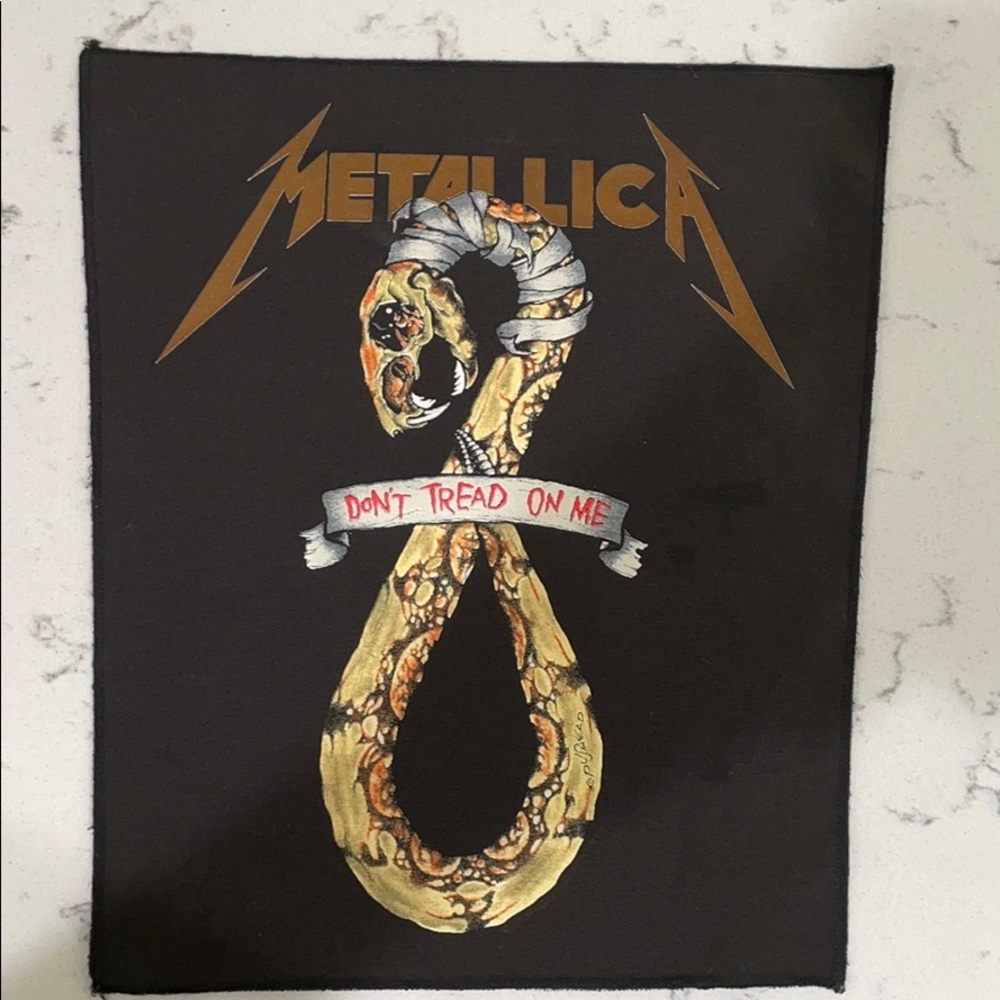Metallica “Don’t tread on me” back patch.